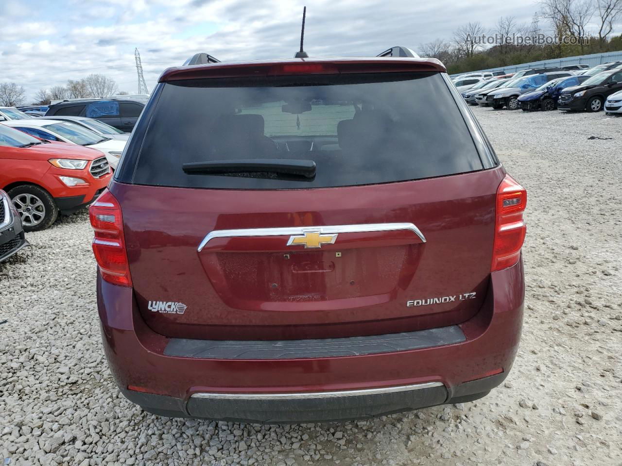 2016 Chevrolet Equinox Ltz Red vin: 2GNALDEK0G6157145