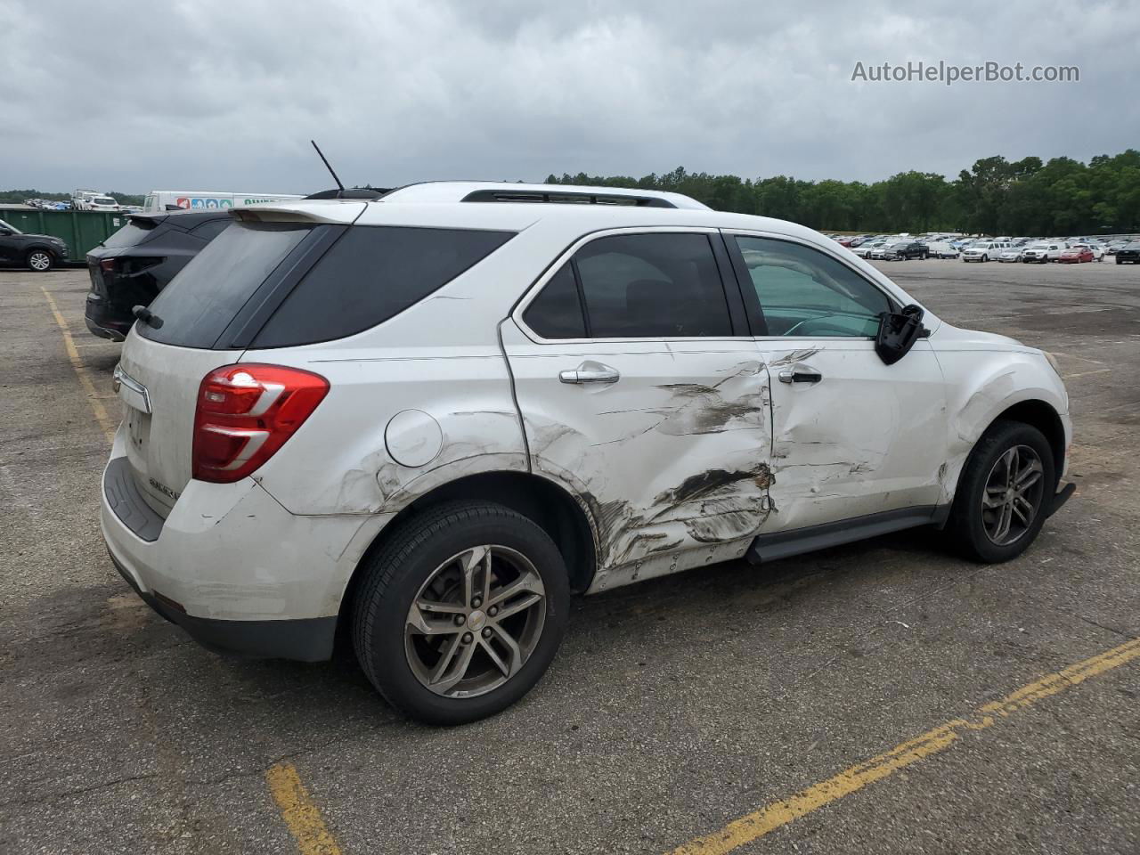 2016 Chevrolet Equinox Ltz White vin: 2GNALDEK0G6219210