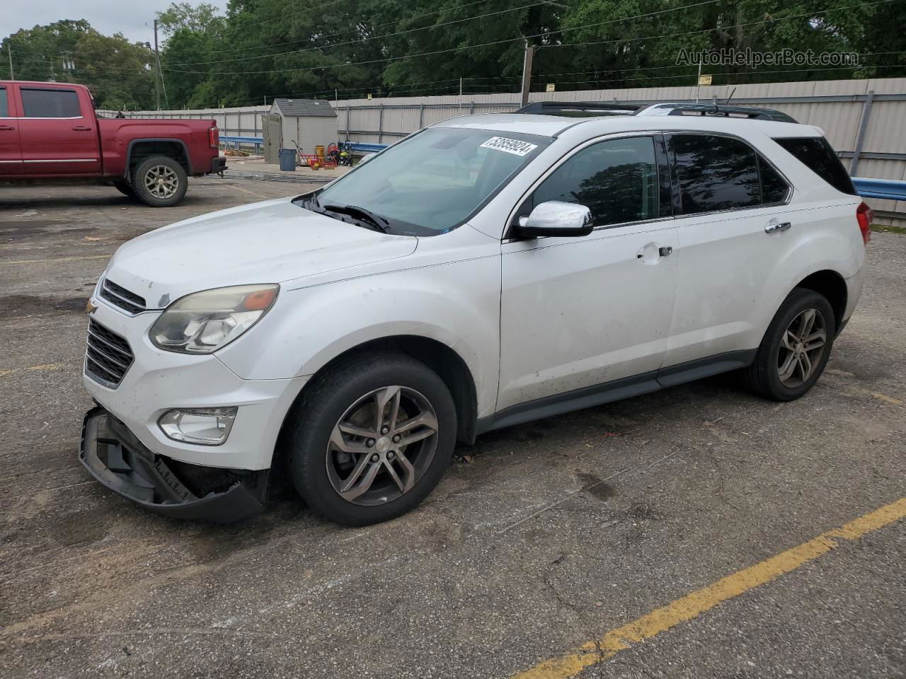 2016 Chevrolet Equinox Ltz White vin: 2GNALDEK0G6219210