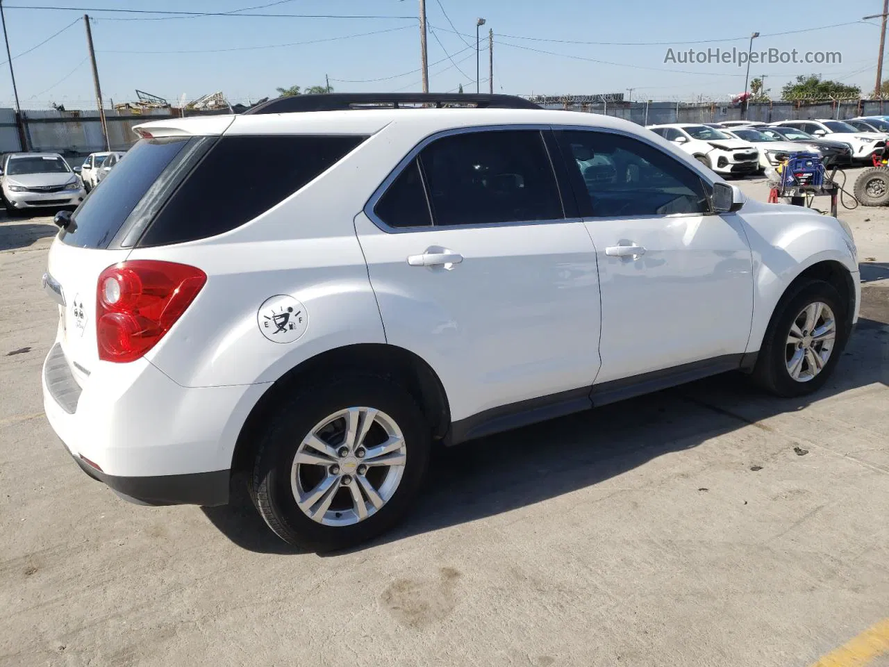 2012 Chevrolet Equinox Lt White vin: 2GNALDEK1C6165216