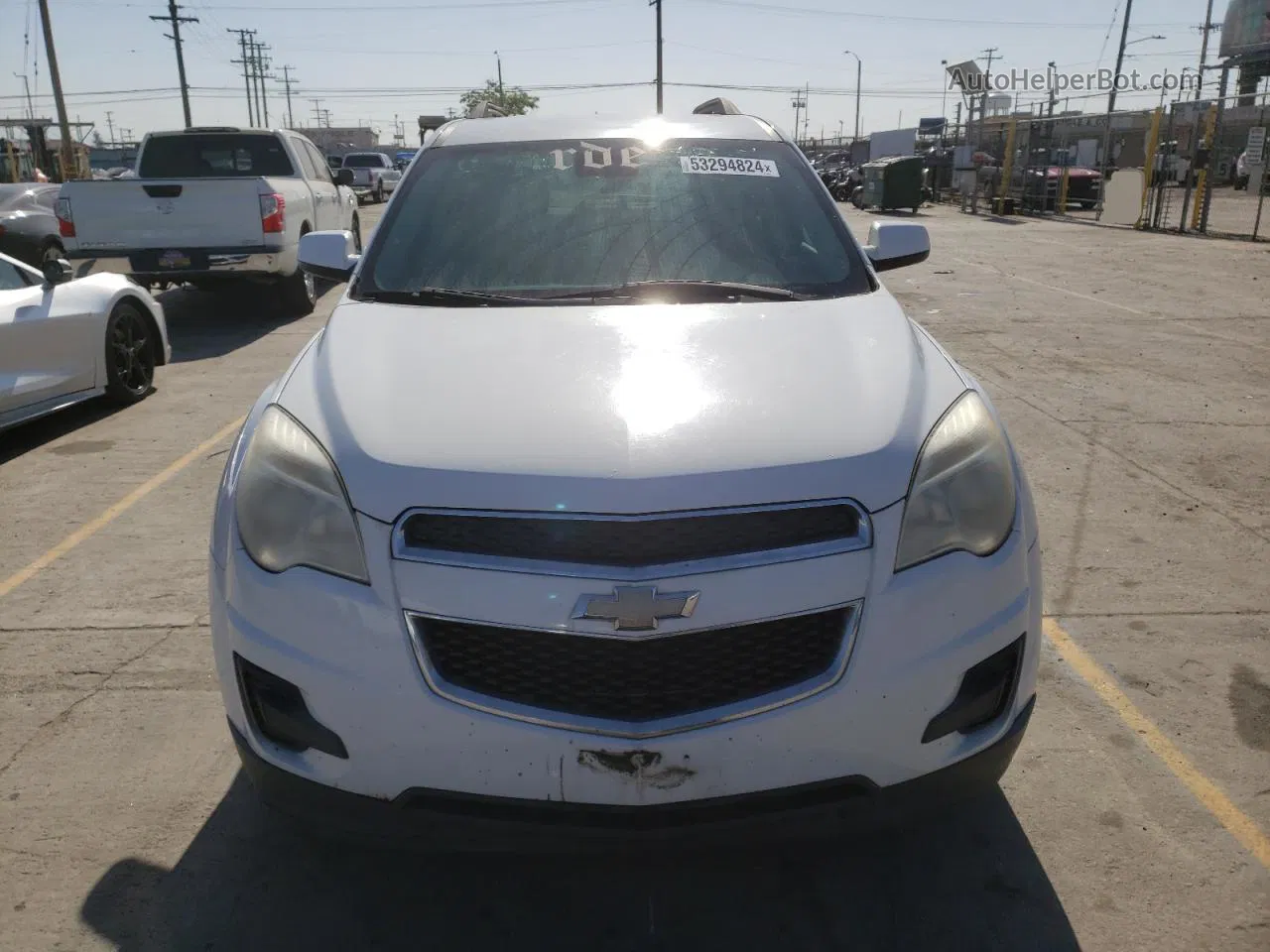 2012 Chevrolet Equinox Lt White vin: 2GNALDEK1C6165216