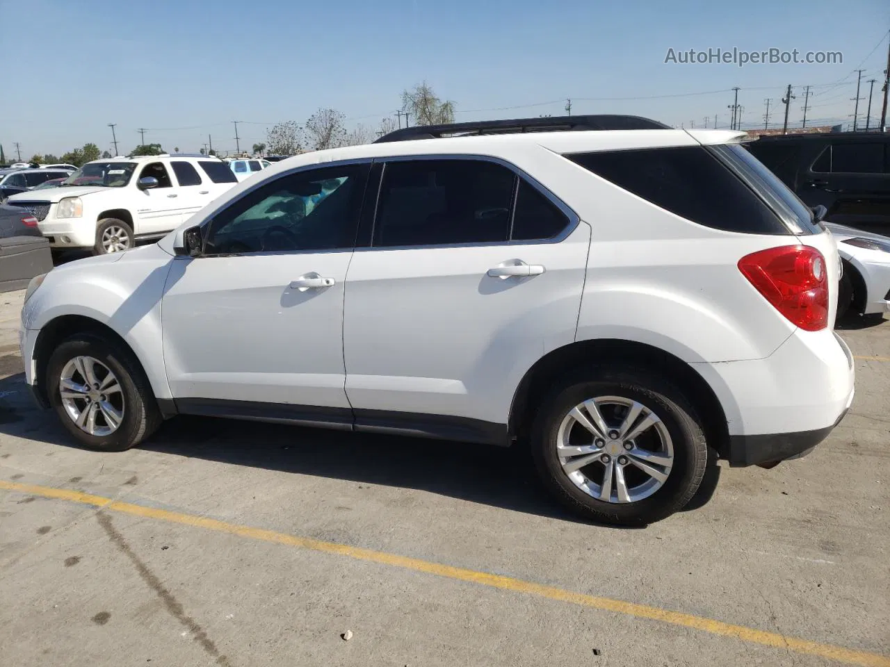 2012 Chevrolet Equinox Lt White vin: 2GNALDEK1C6165216