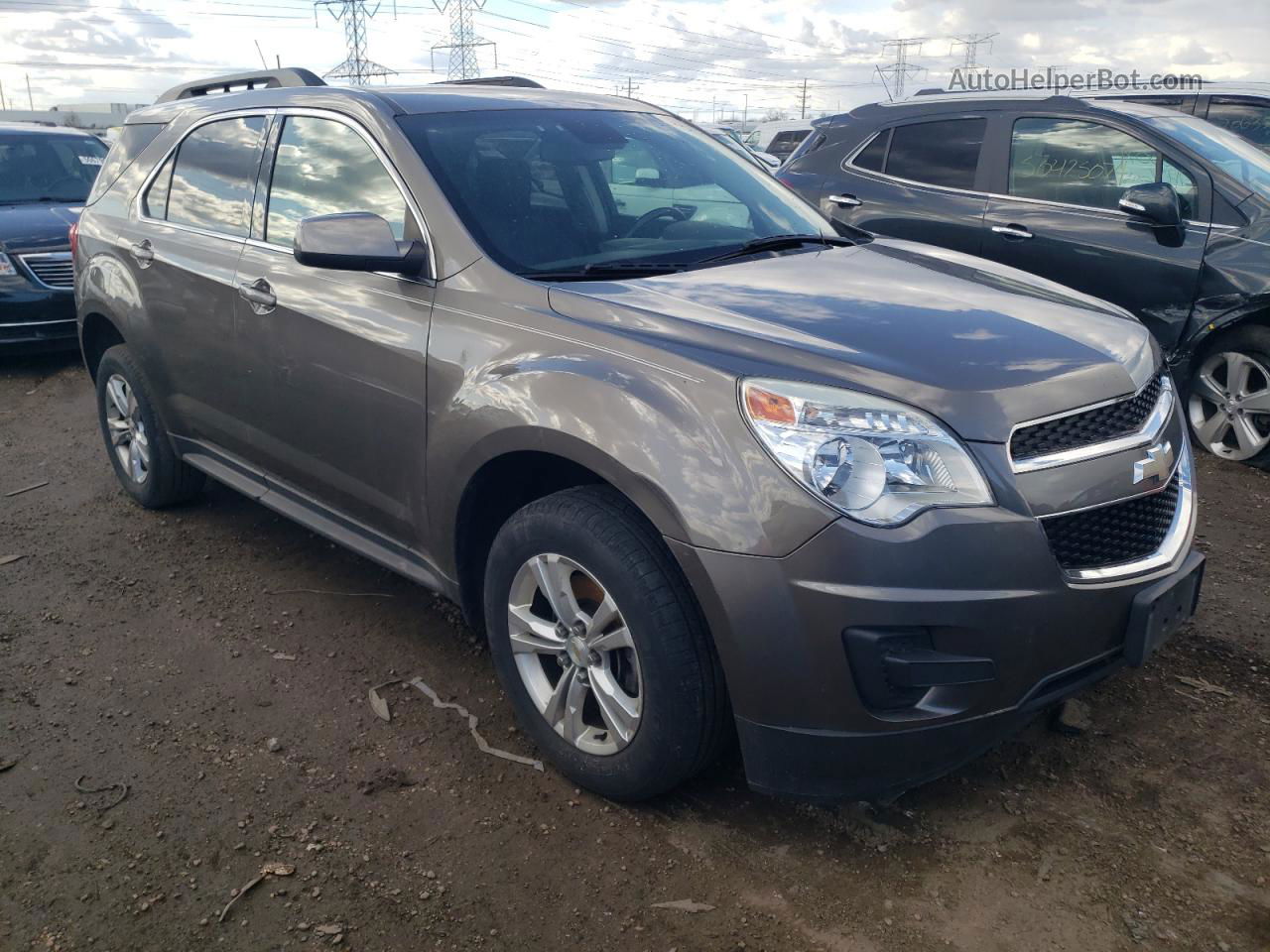 2012 Chevrolet Equinox Lt Gray vin: 2GNALDEK1C6384614