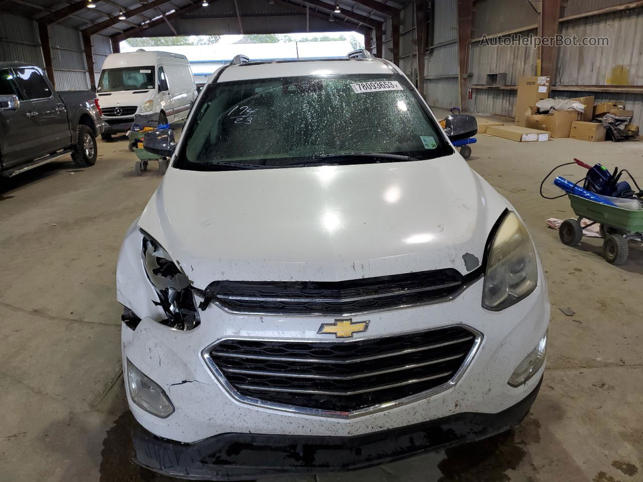 2016 Chevrolet Equinox Ltz White vin: 2GNALDEK1G6280758