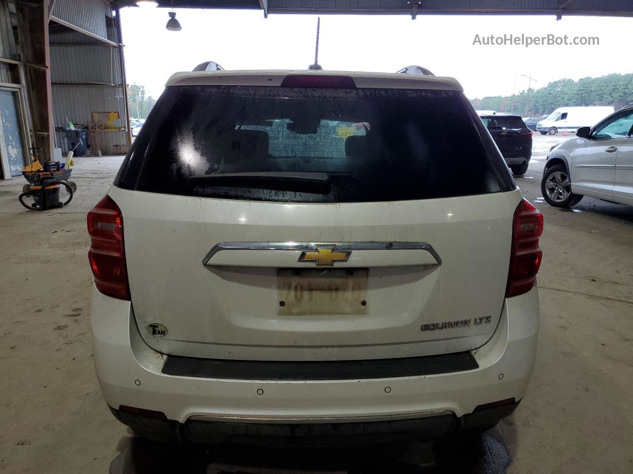 2016 Chevrolet Equinox Ltz White vin: 2GNALDEK1G6280758