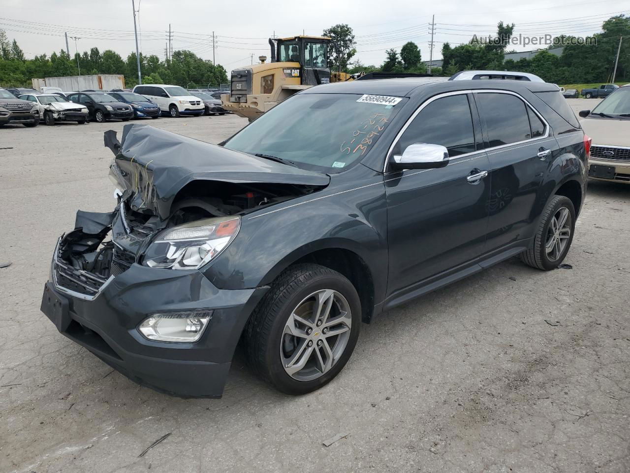 2017 Chevrolet Equinox Premier Серый vin: 2GNALDEK1H1520230