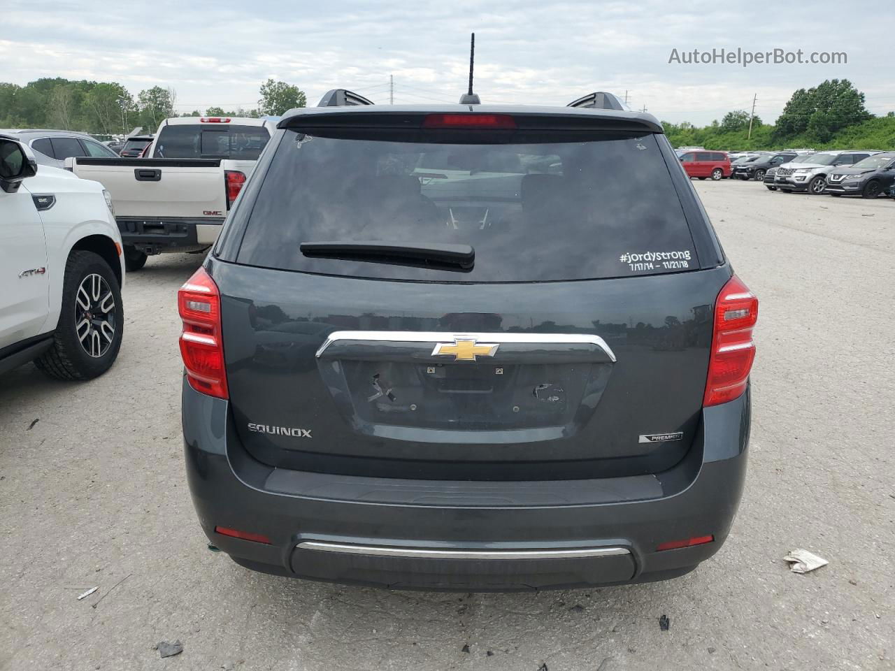 2017 Chevrolet Equinox Premier Gray vin: 2GNALDEK1H1520230