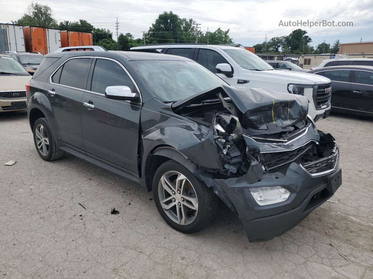 2017 Chevrolet Equinox Premier Серый vin: 2GNALDEK1H1520230