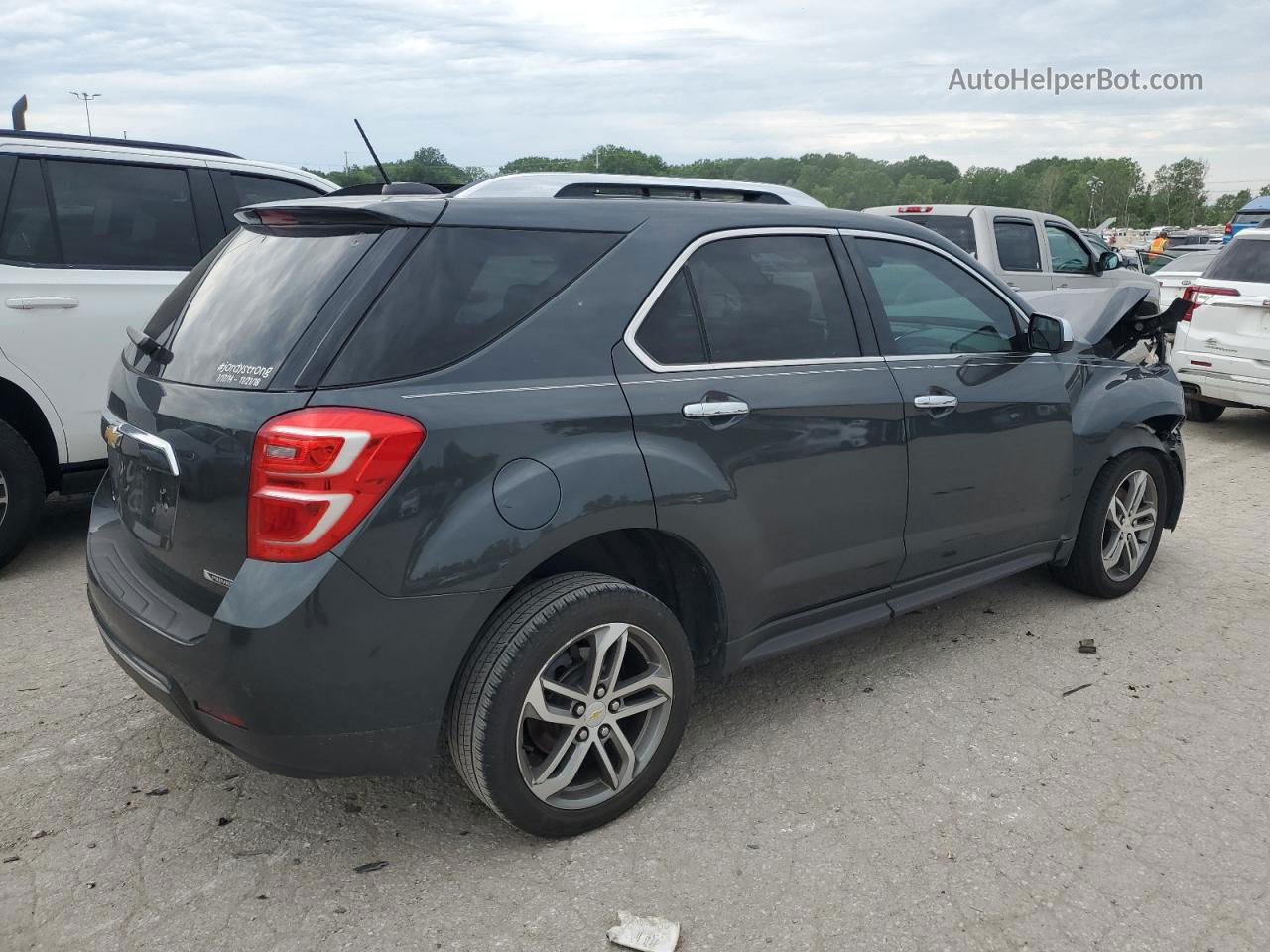 2017 Chevrolet Equinox Premier Серый vin: 2GNALDEK1H1520230