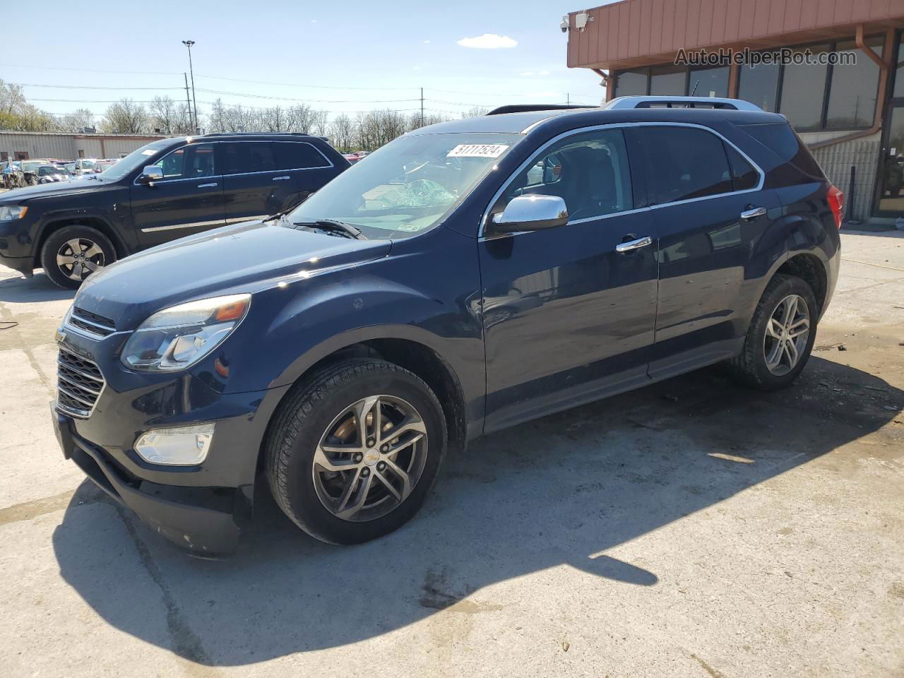 2017 Chevrolet Equinox Premier Синий vin: 2GNALDEK3H6218022