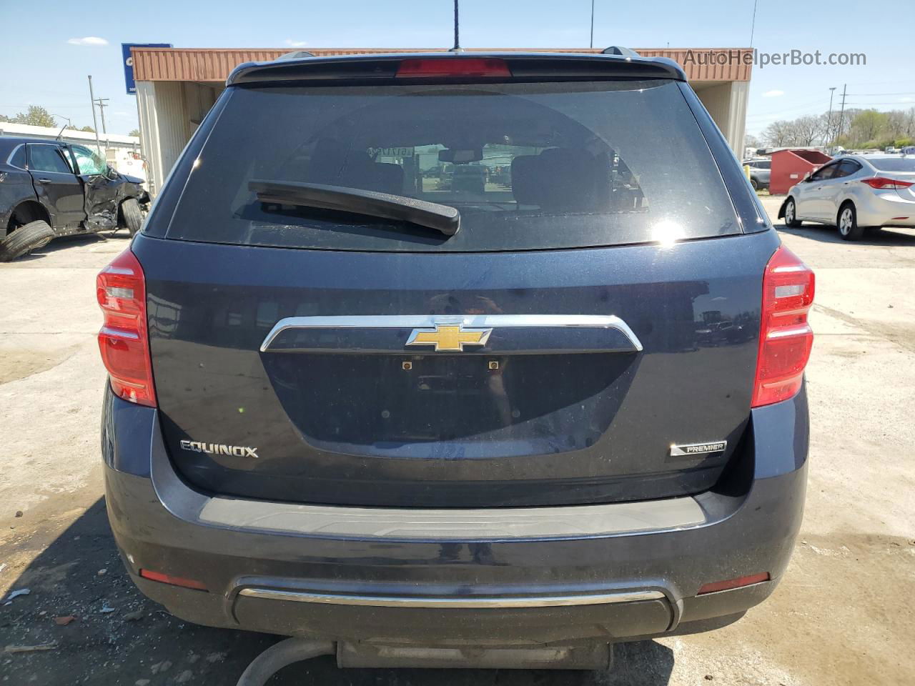 2017 Chevrolet Equinox Premier Синий vin: 2GNALDEK3H6218022