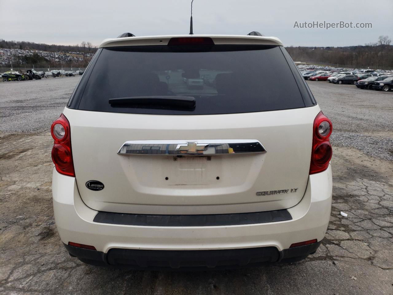 2012 Chevrolet Equinox Lt White vin: 2GNALDEK4C1260933