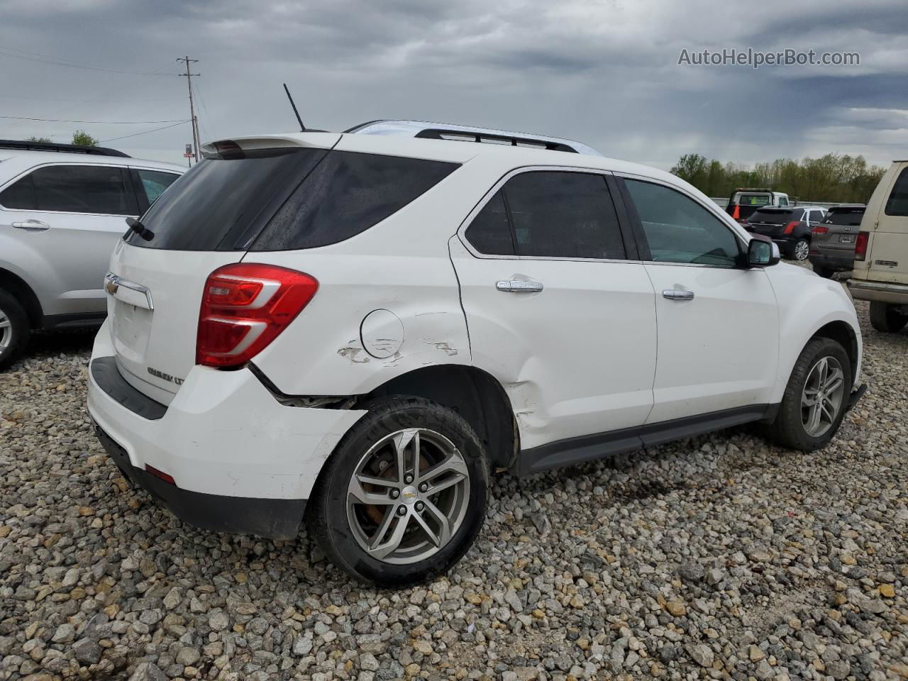 2016 Chevrolet Equinox Ltz White vin: 2GNALDEK4G6161263