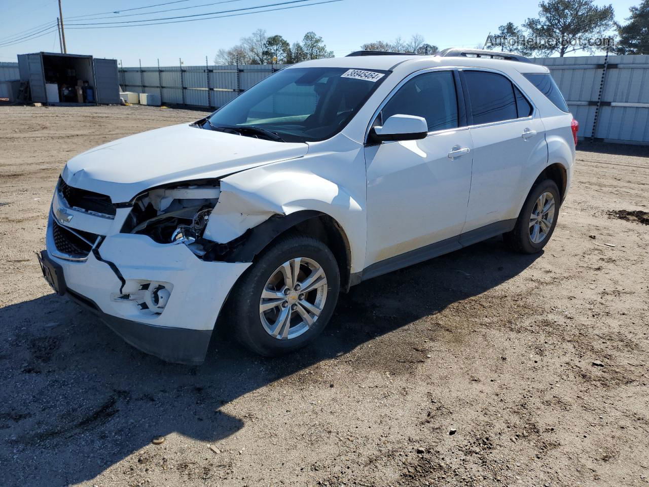 2012 Chevrolet Equinox Lt White vin: 2GNALDEK5C1154216