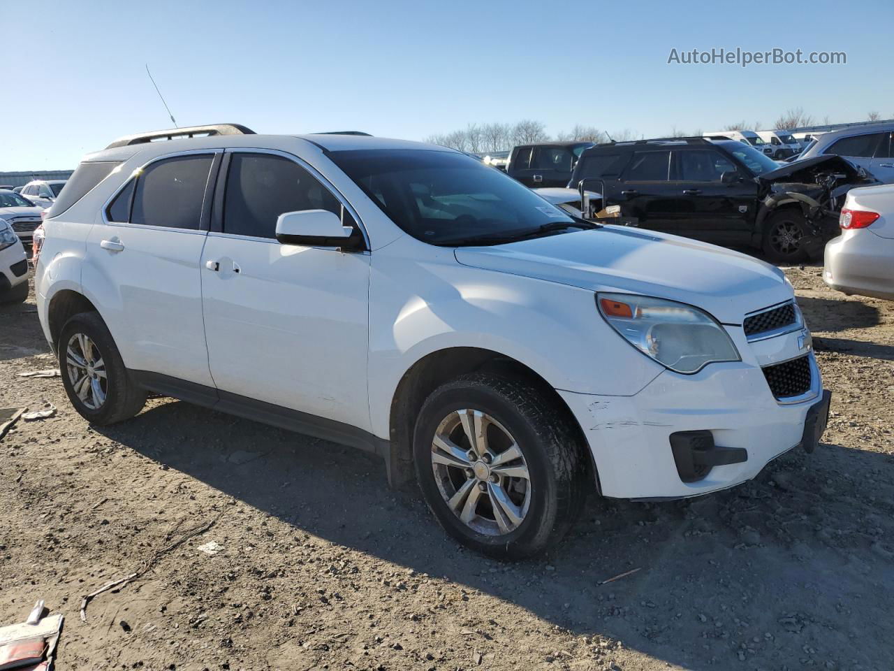 2012 Chevrolet Equinox Lt White vin: 2GNALDEK5C1194439