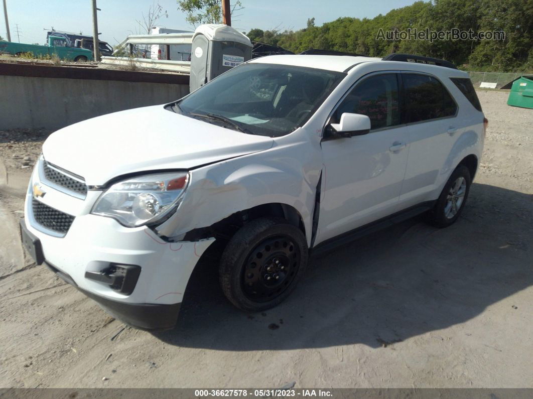 2012 Chevrolet Equinox Lt W/1lt White vin: 2GNALDEK5C6101535