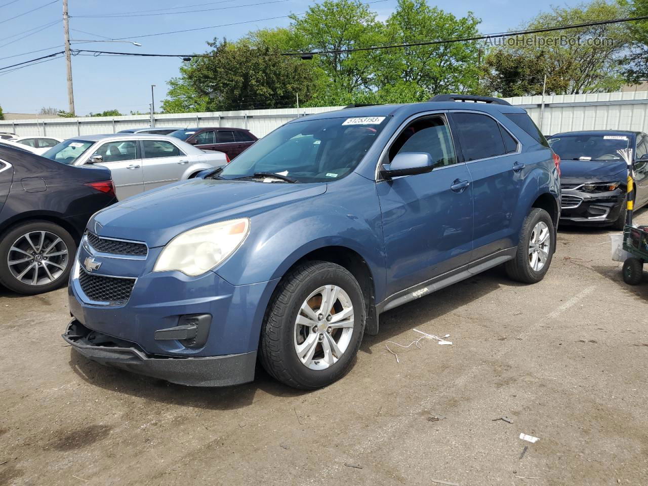 2012 Chevrolet Equinox Lt Blue vin: 2GNALDEK5C6176459