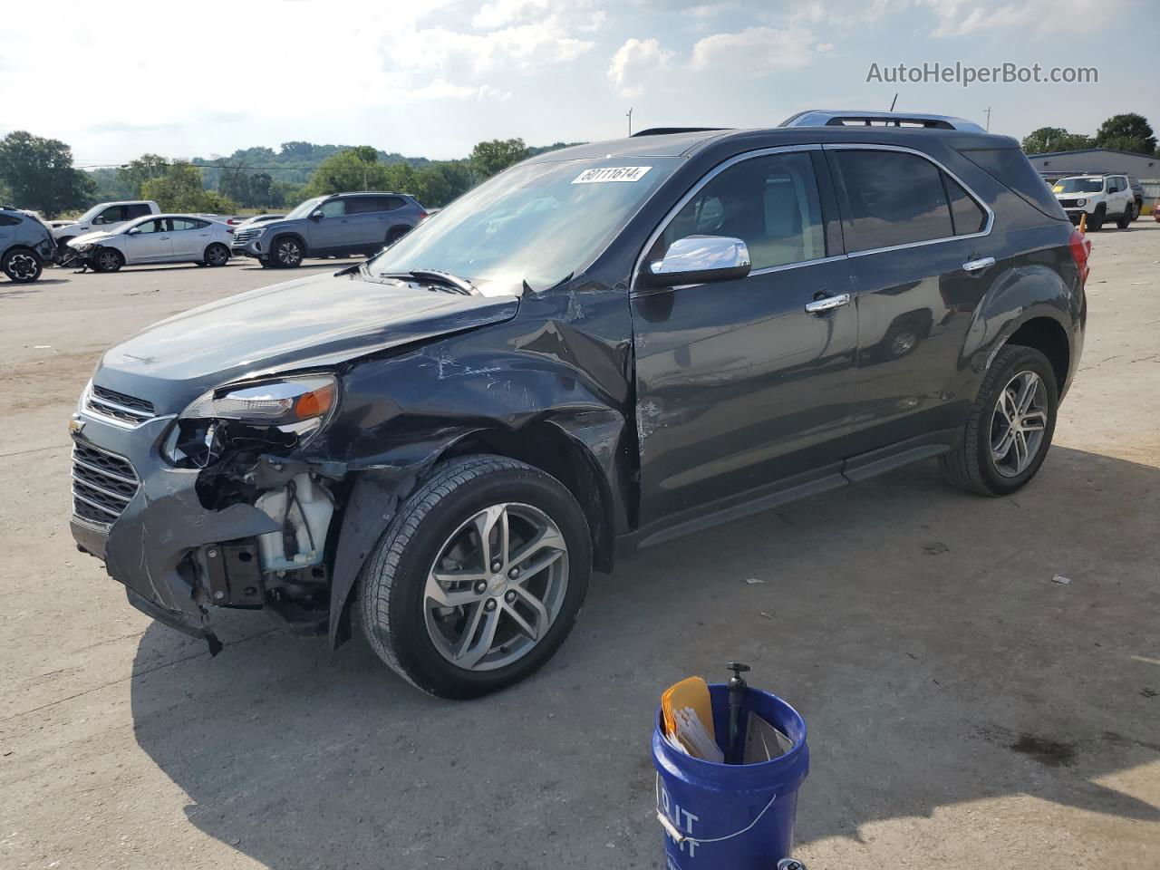 2017 Chevrolet Equinox Premier Серый vin: 2GNALDEK5H1533272