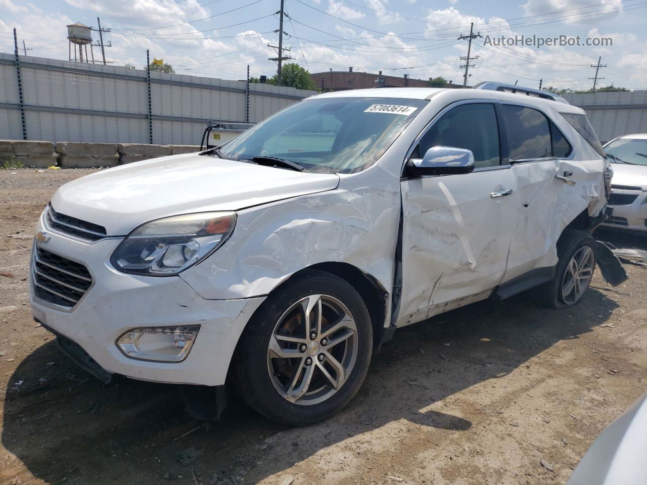 2017 Chevrolet Equinox Premier White vin: 2GNALDEK5H6172323