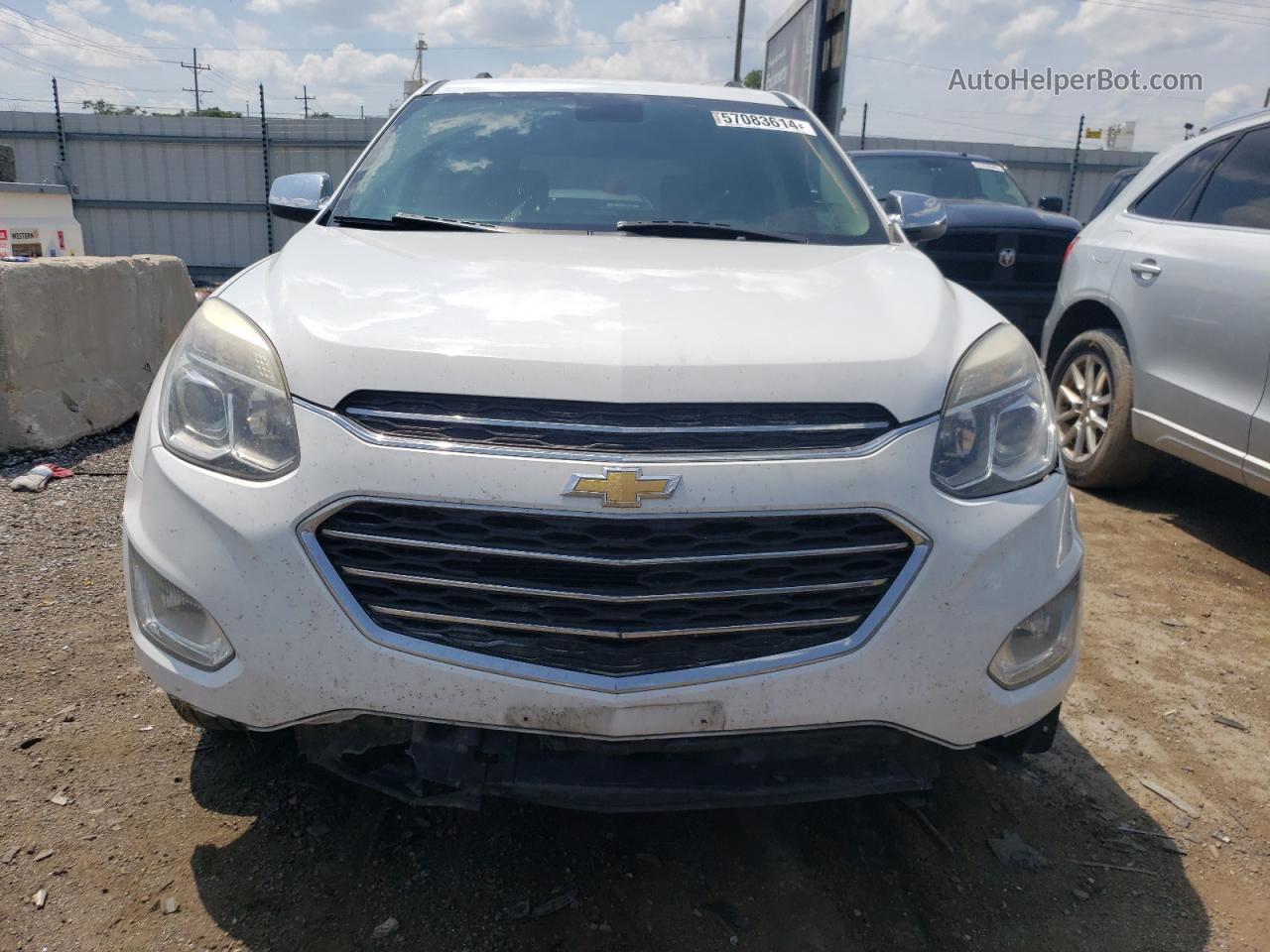 2017 Chevrolet Equinox Premier White vin: 2GNALDEK5H6172323