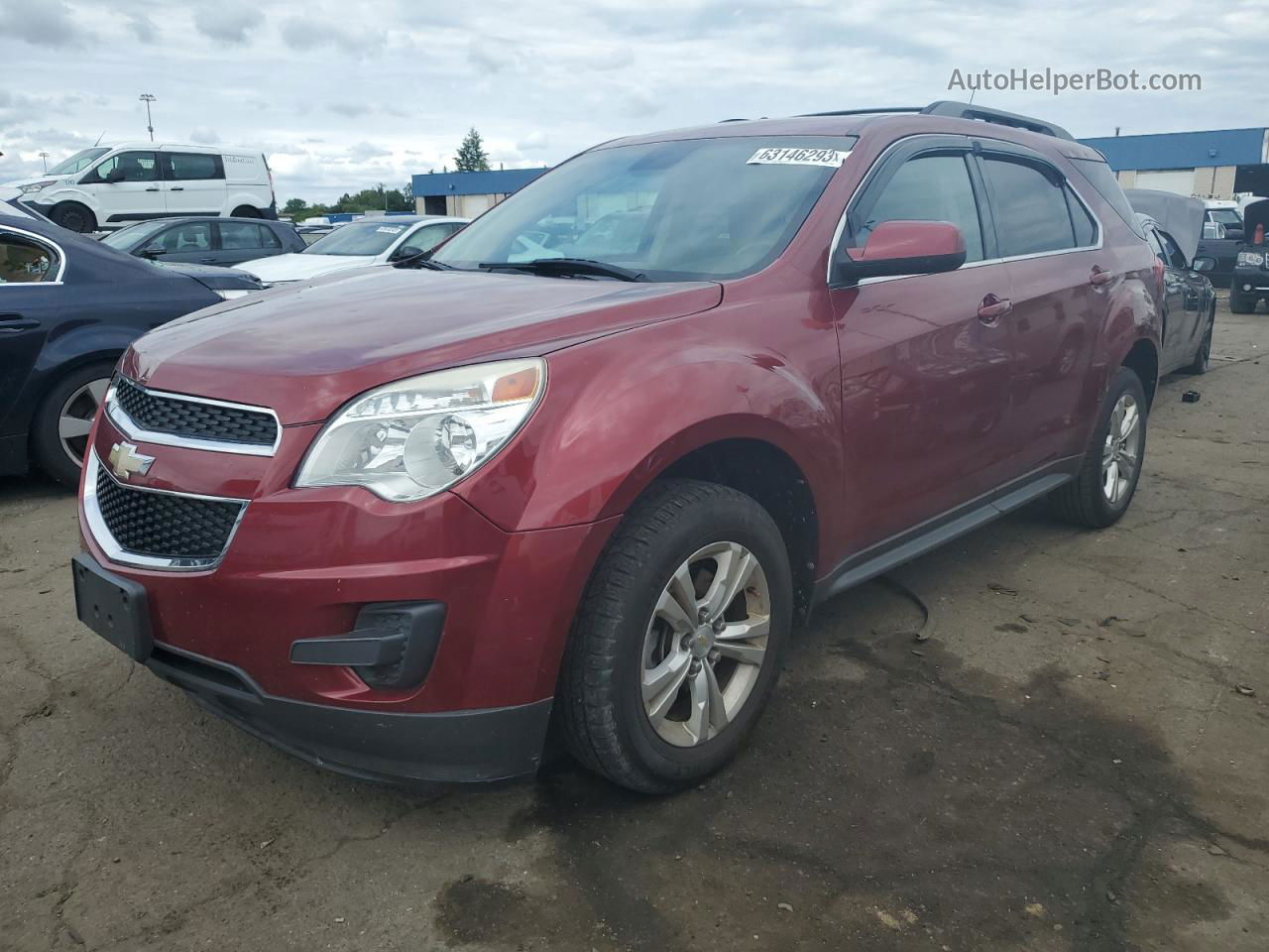 2012 Chevrolet Equinox Lt Maroon vin: 2GNALDEK6C6218346