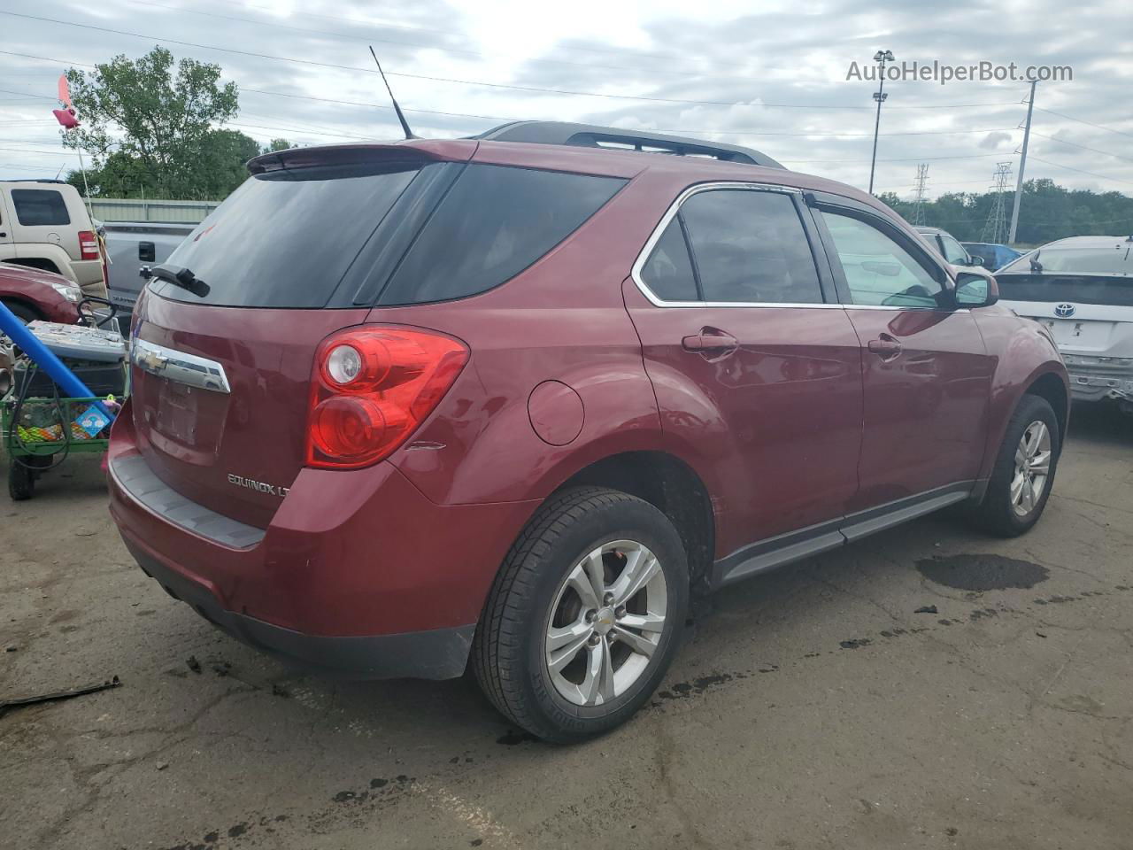 2012 Chevrolet Equinox Lt Maroon vin: 2GNALDEK6C6218346