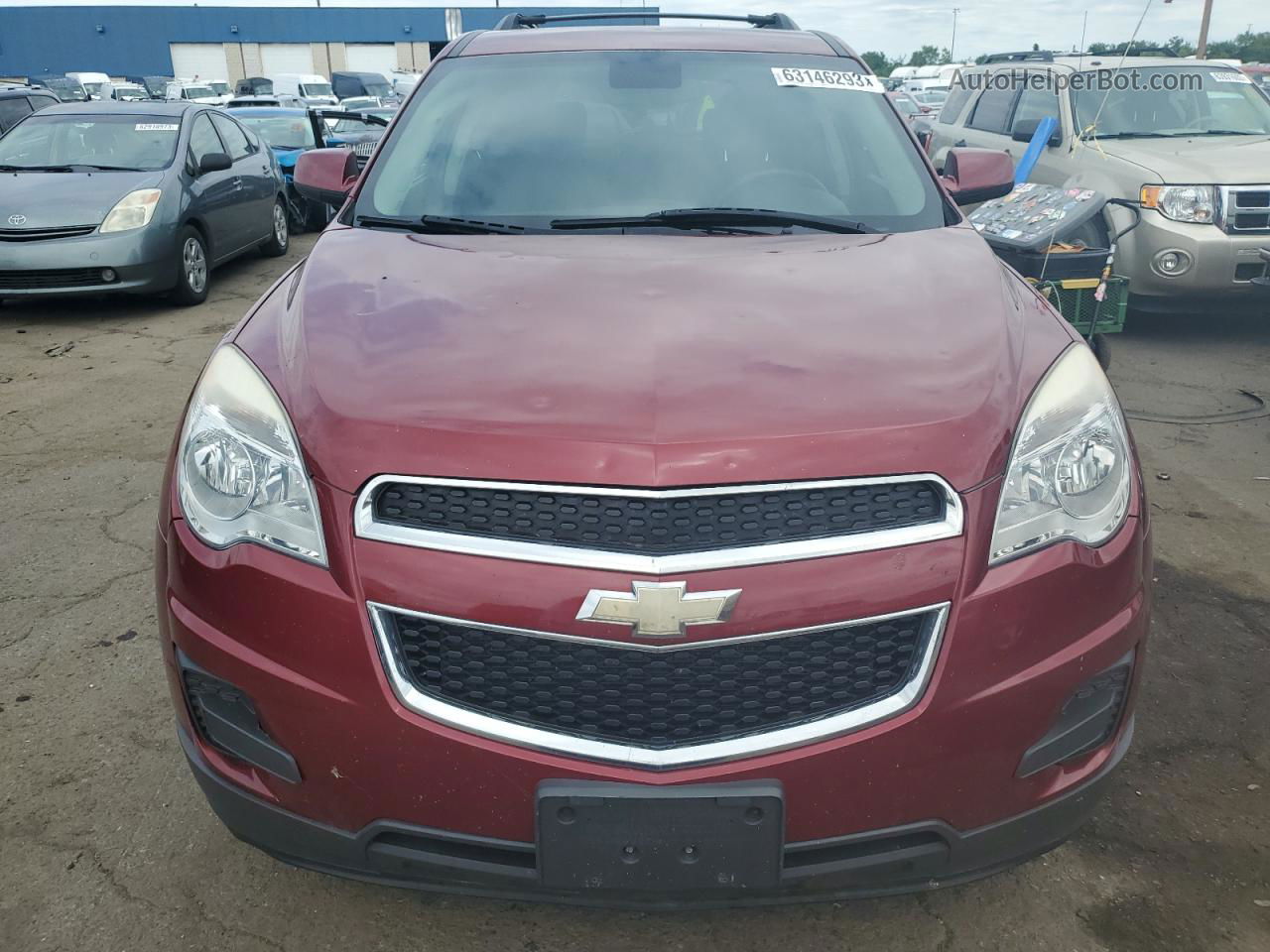 2012 Chevrolet Equinox Lt Maroon vin: 2GNALDEK6C6218346