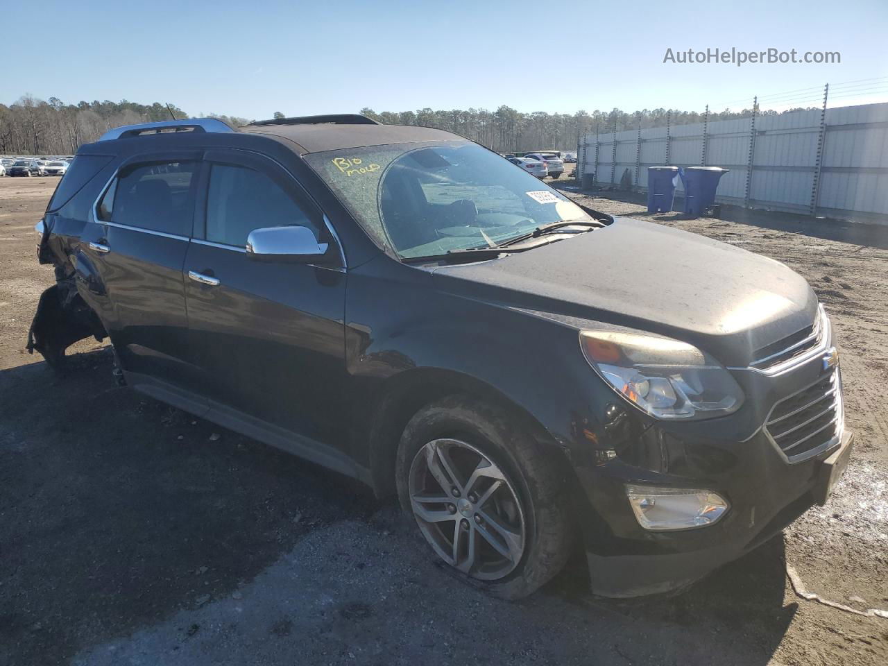 2016 Chevrolet Equinox Ltz Black vin: 2GNALDEK6G6347273