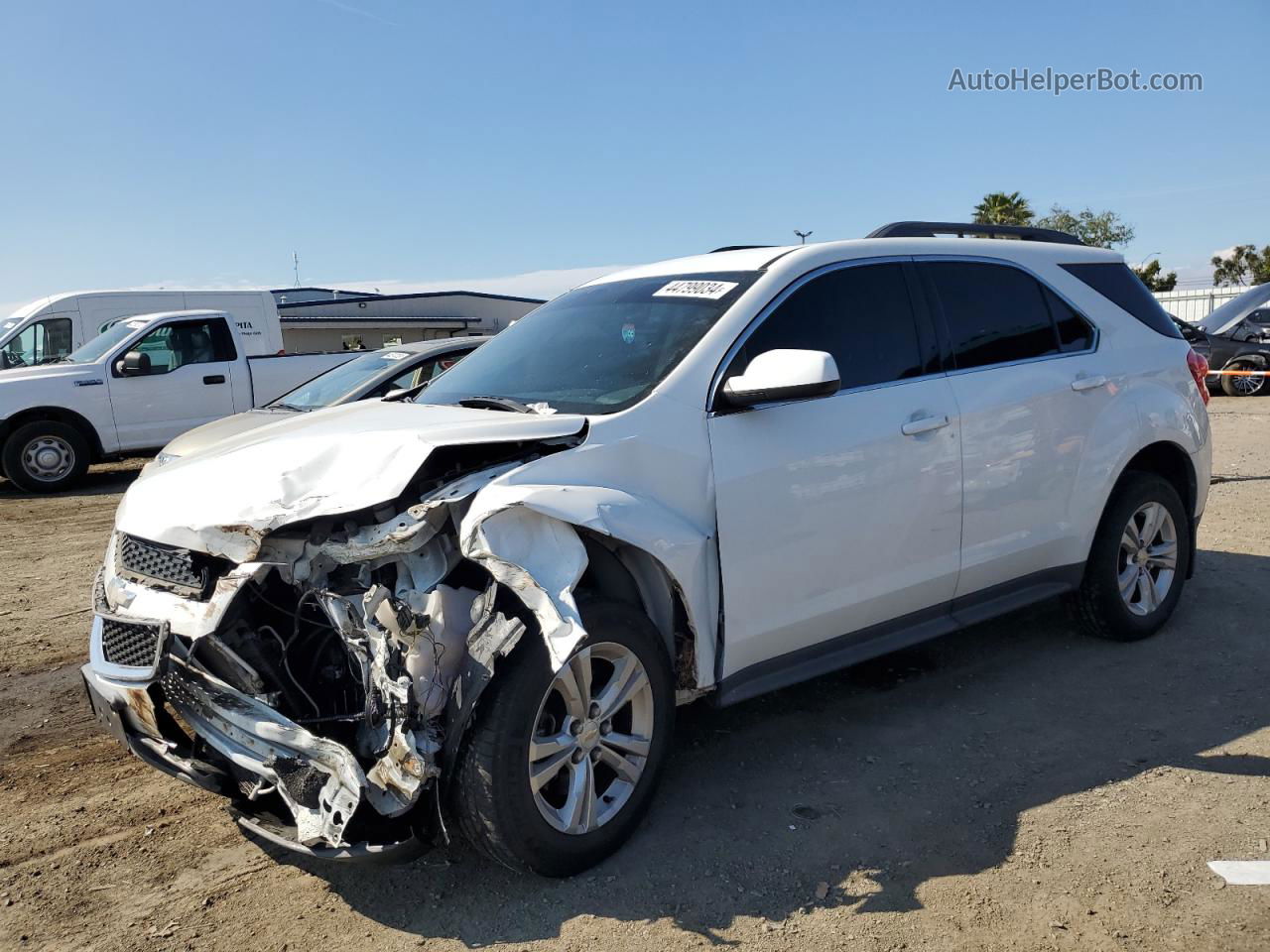 2012 Chevrolet Equinox Lt White vin: 2GNALDEK7C1168831