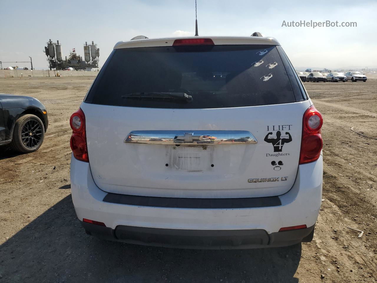 2012 Chevrolet Equinox Lt White vin: 2GNALDEK7C1168831