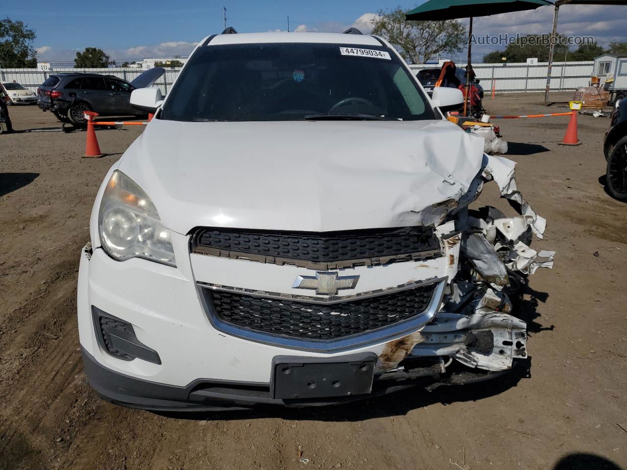 2012 Chevrolet Equinox Lt White vin: 2GNALDEK7C1168831