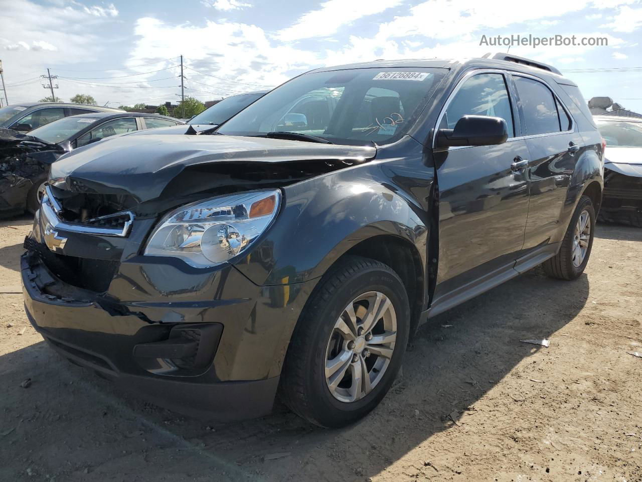 2012 Chevrolet Equinox Lt Black vin: 2GNALDEK7C1335981