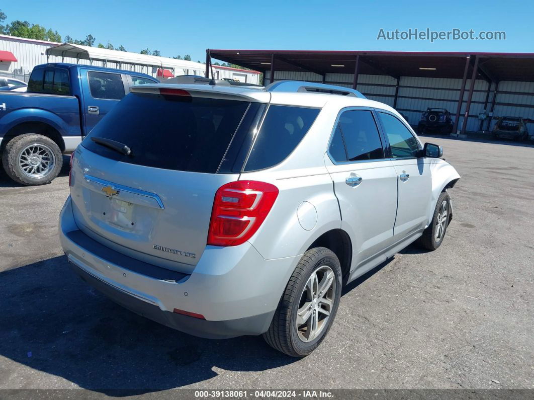 2016 Chevrolet Equinox Ltz Silver vin: 2GNALDEK7G1168124