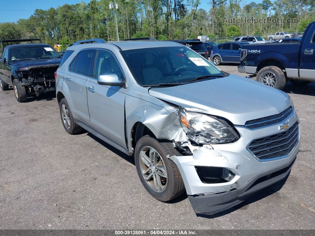 2016 Chevrolet Equinox Ltz Silver vin: 2GNALDEK7G1168124