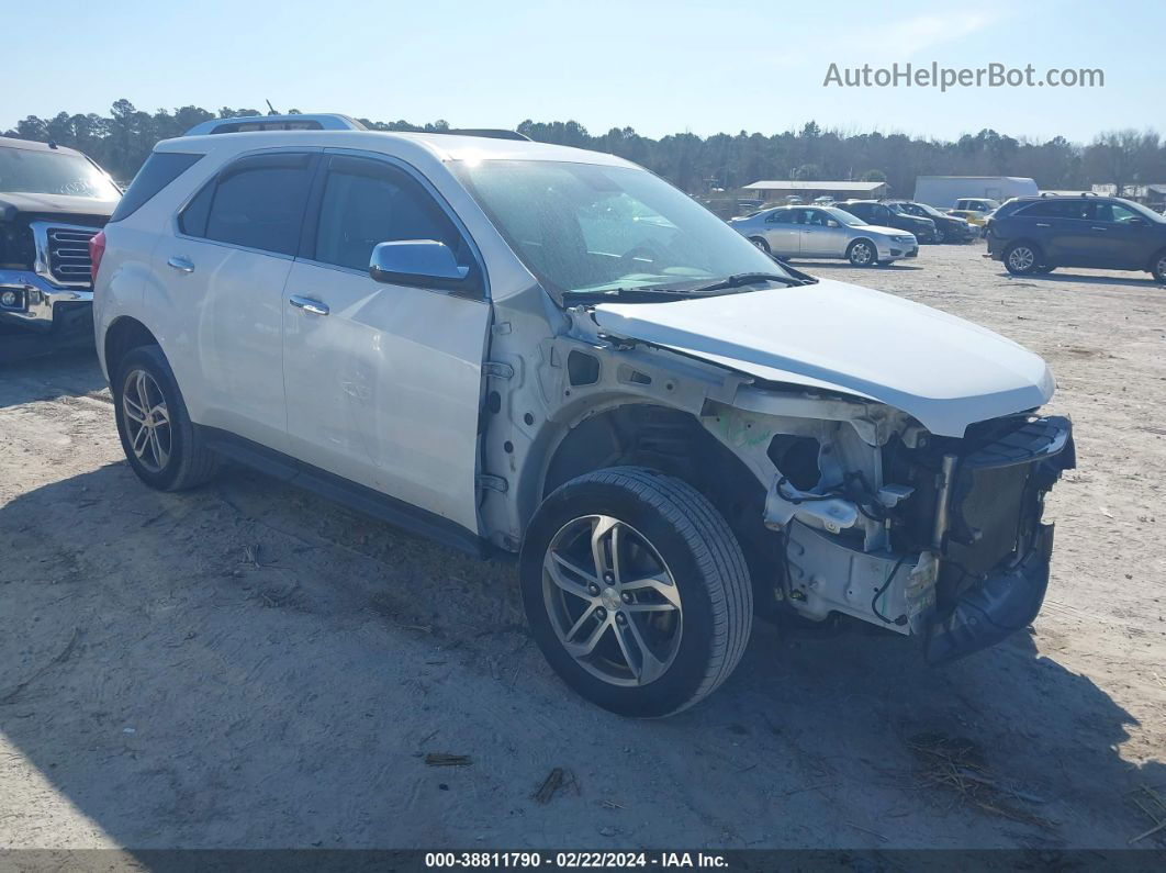 2016 Chevrolet Equinox Ltz White vin: 2GNALDEK7G6231225