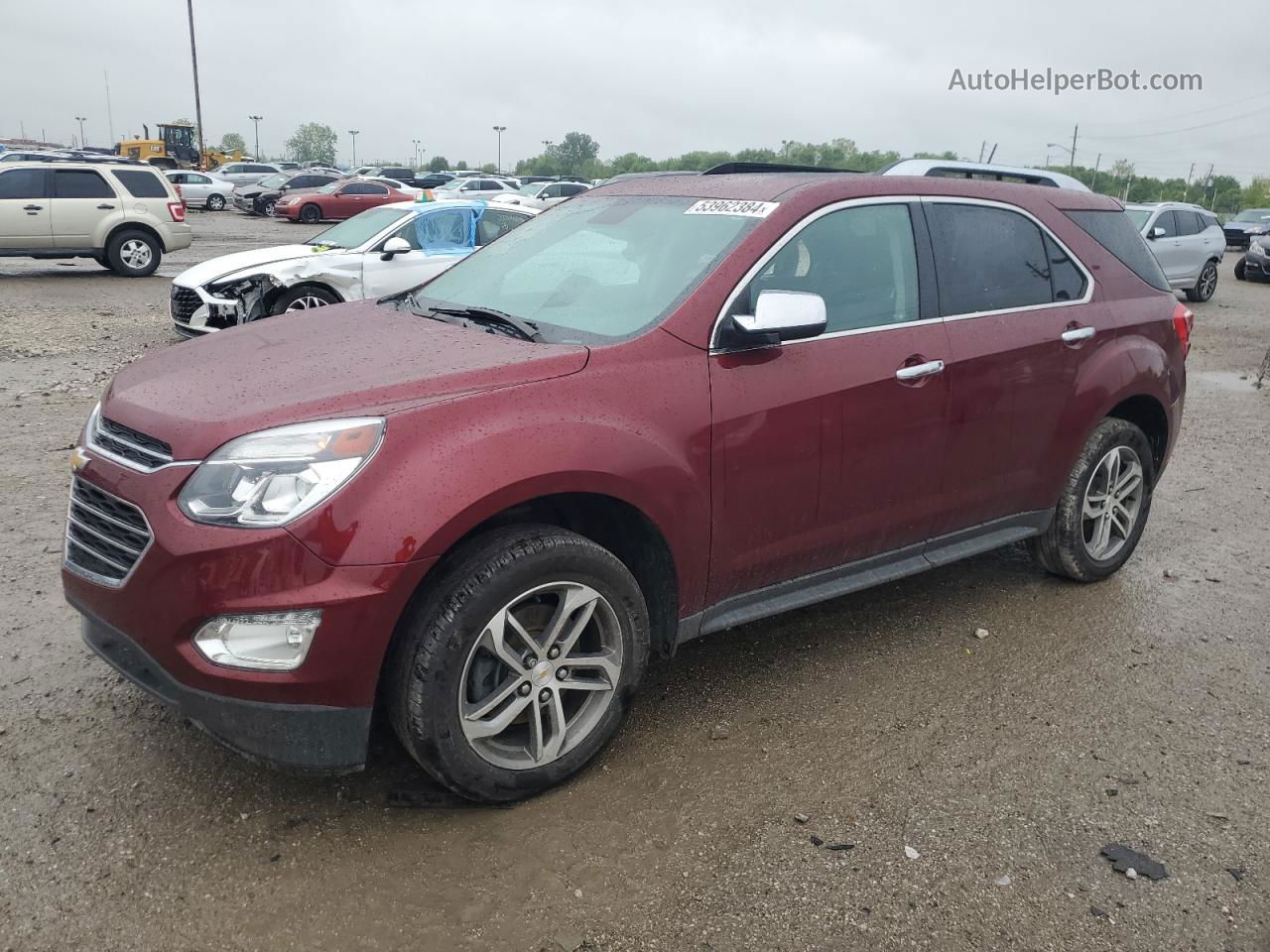 2016 Chevrolet Equinox Ltz Темно-бордовый vin: 2GNALDEK7G6292011