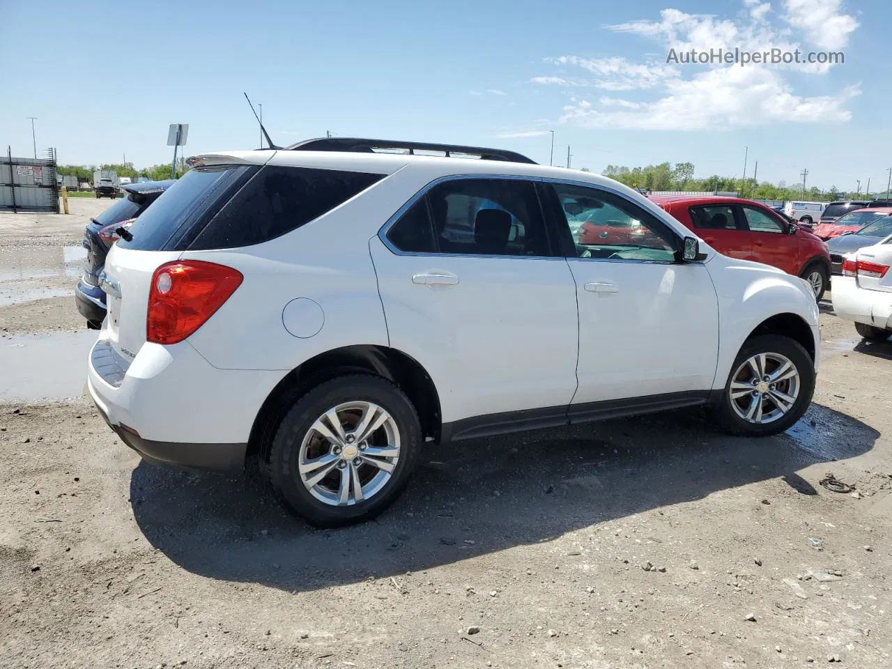 2012 Chevrolet Equinox Lt White vin: 2GNALDEK8C1109657