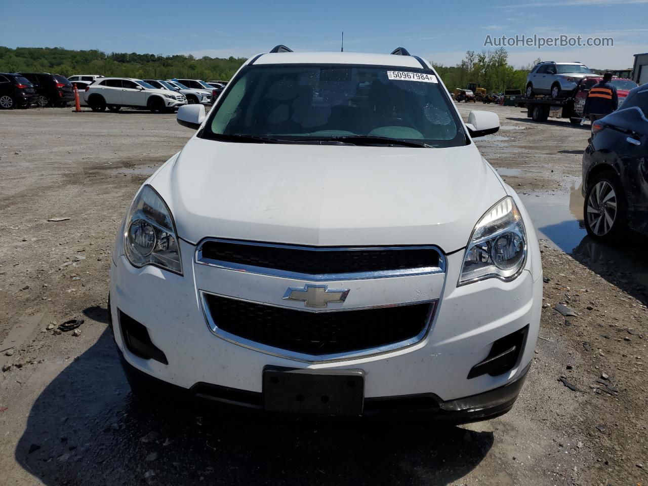 2012 Chevrolet Equinox Lt White vin: 2GNALDEK8C1109657