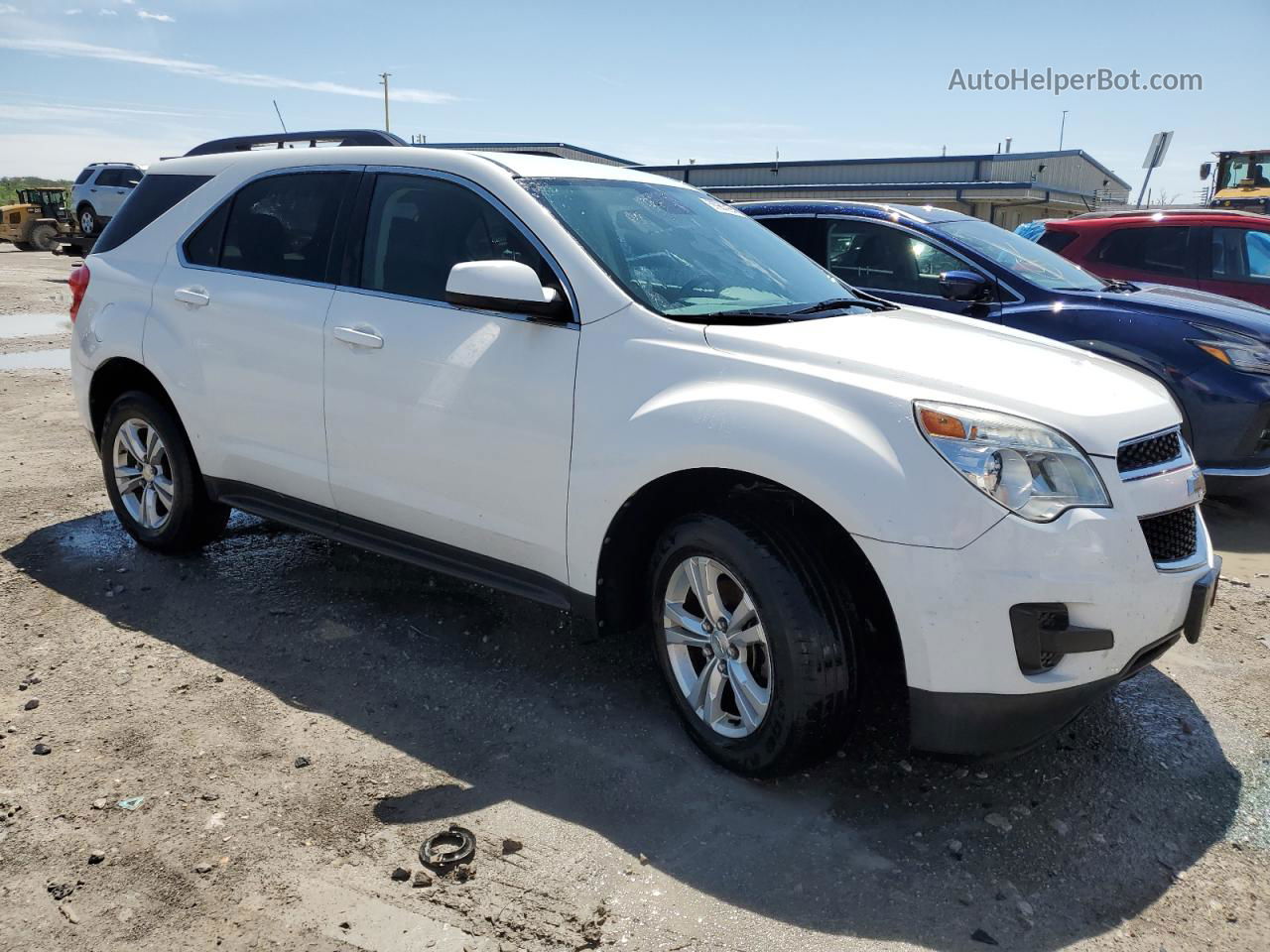 2012 Chevrolet Equinox Lt White vin: 2GNALDEK8C1109657