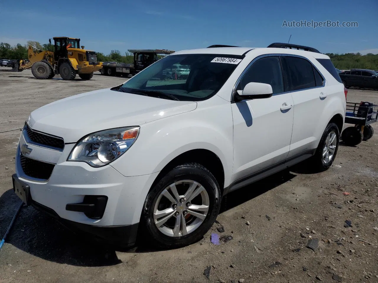 2012 Chevrolet Equinox Lt White vin: 2GNALDEK8C1109657