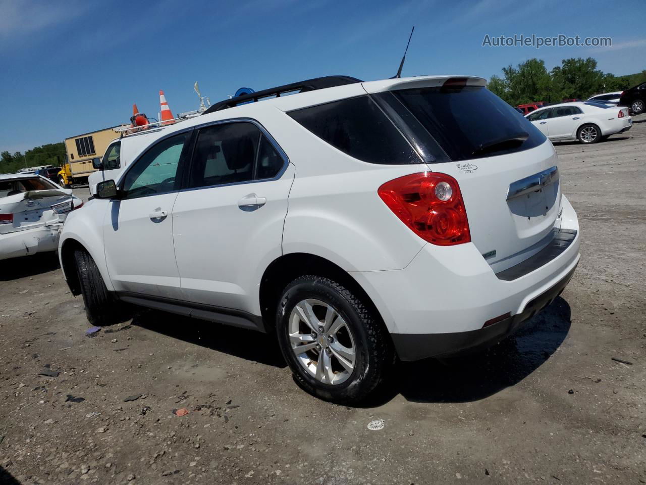 2012 Chevrolet Equinox Lt White vin: 2GNALDEK8C1109657