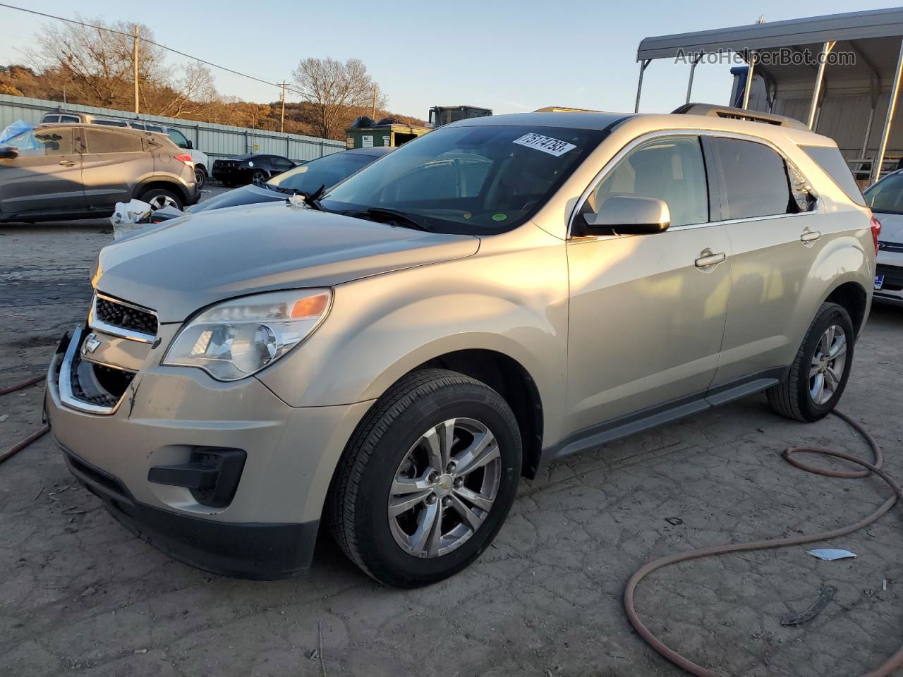 2012 Chevrolet Equinox Lt Beige vin: 2GNALDEK8C1154422