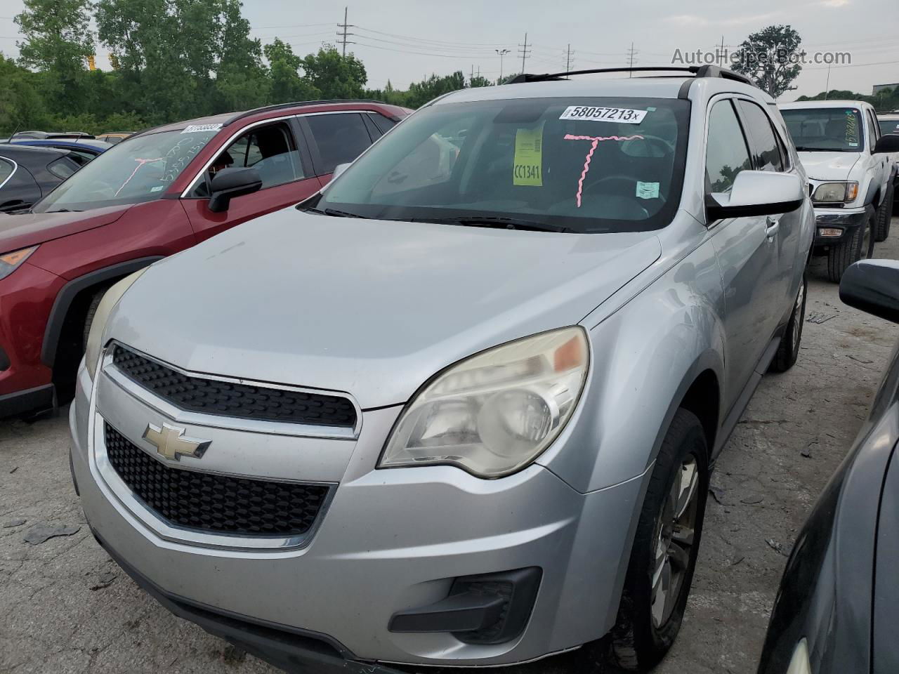 2012 Chevrolet Equinox Lt Серебряный vin: 2GNALDEK8C1333270