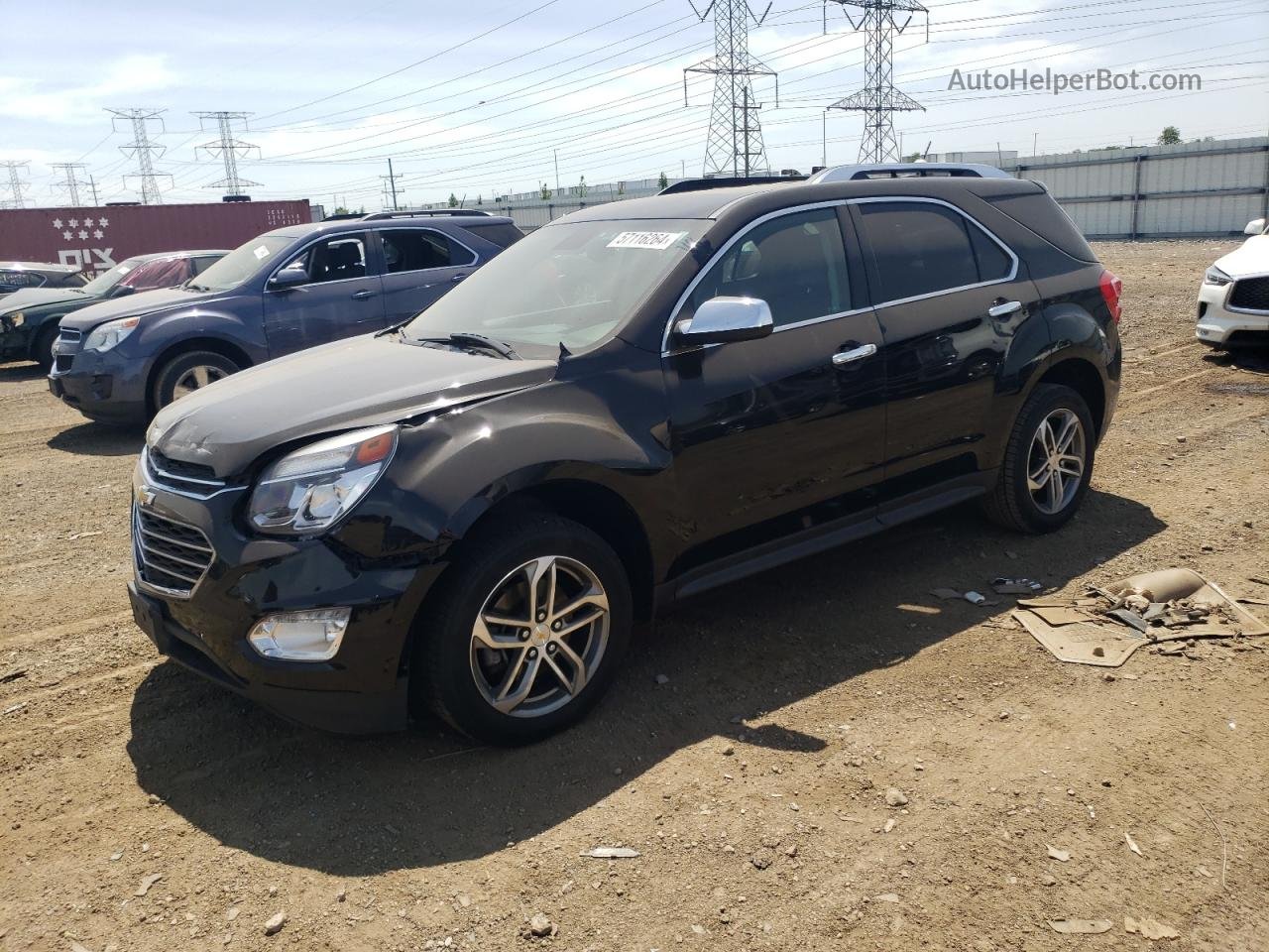 2017 Chevrolet Equinox Premier Black vin: 2GNALDEK8H1543696