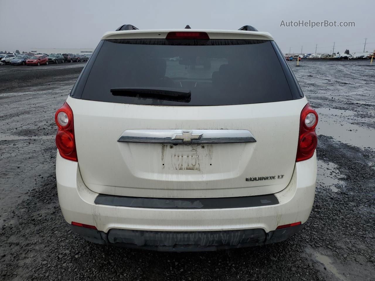 2012 Chevrolet Equinox Lt White vin: 2GNALDEK9C1232674