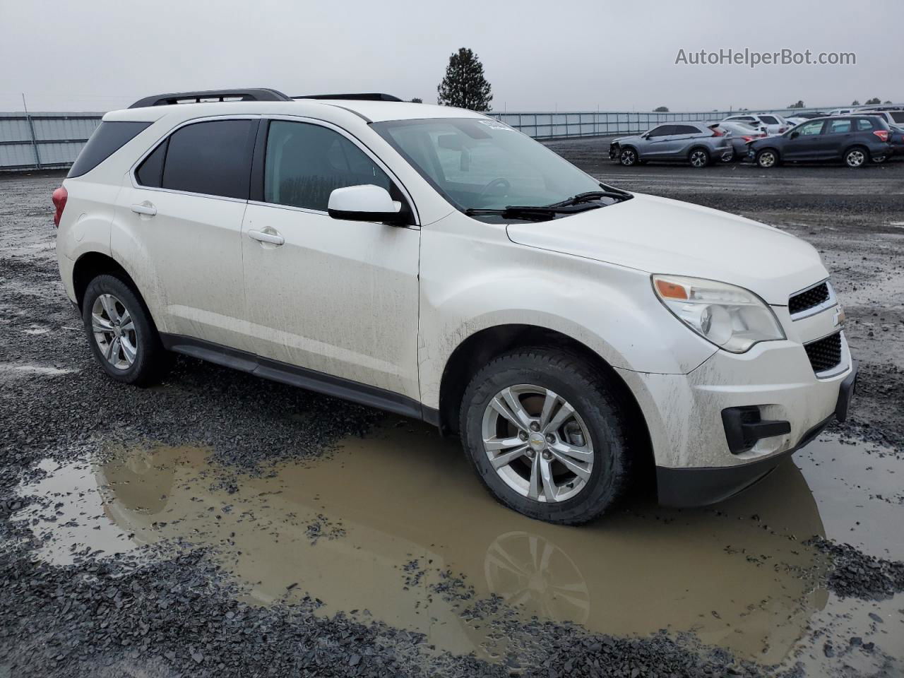 2012 Chevrolet Equinox Lt White vin: 2GNALDEK9C1232674