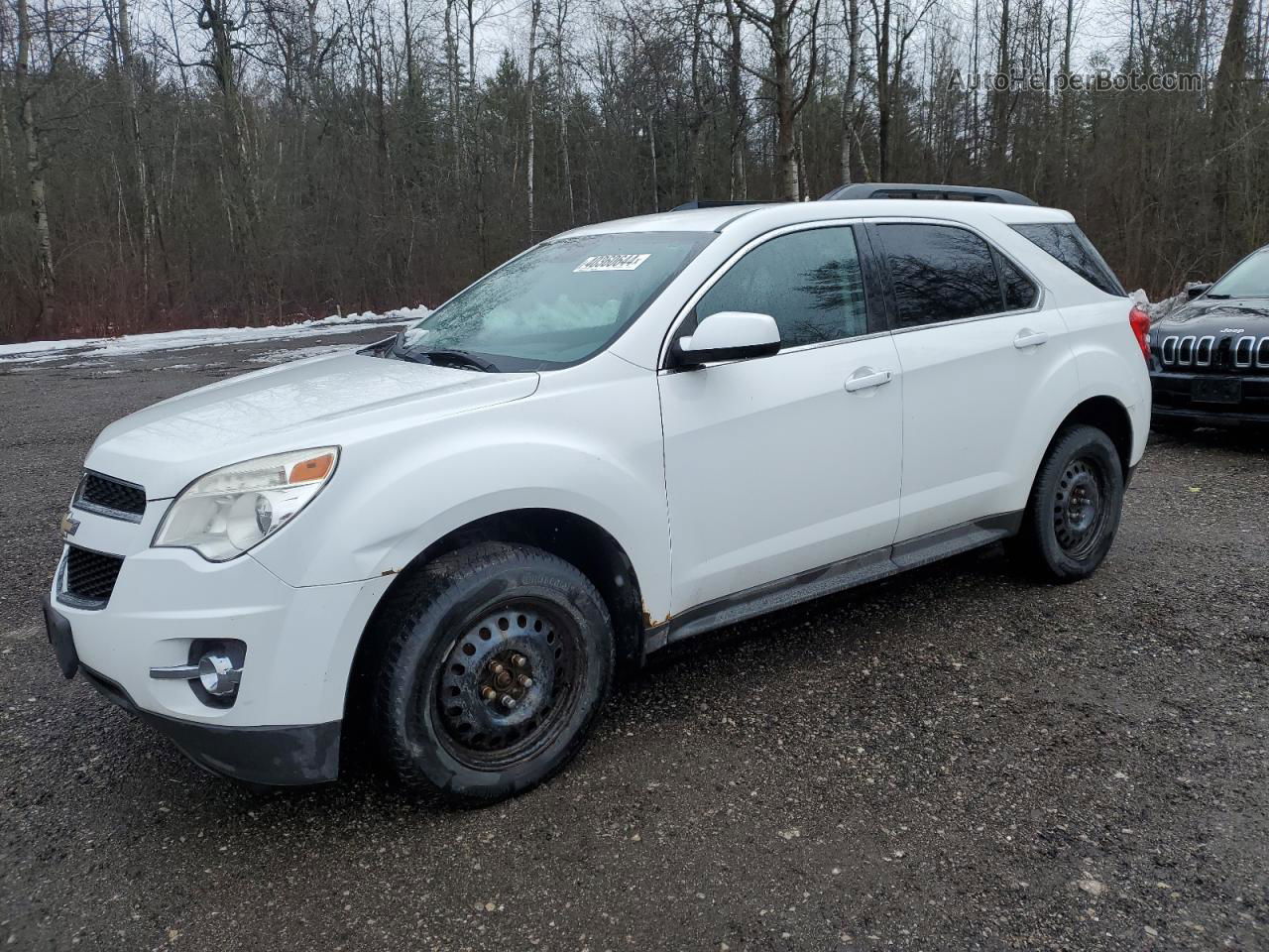 2012 Chevrolet Equinox Lt White vin: 2GNALDEK9C6338237