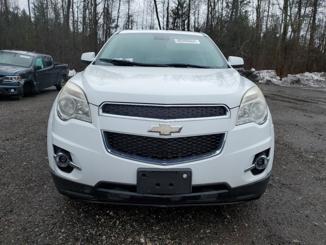 2012 Chevrolet Equinox Lt White vin: 2GNALDEK9C6338237