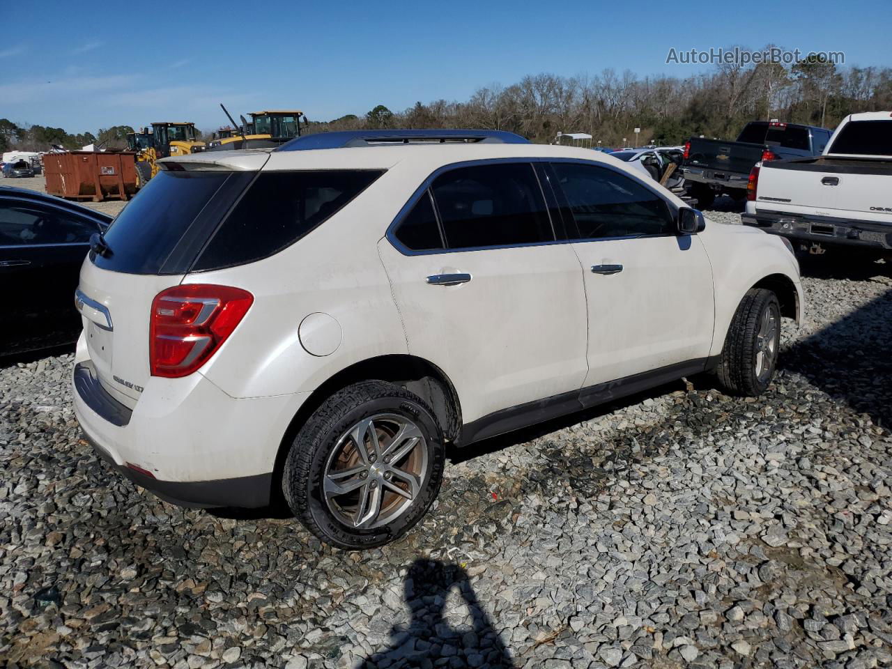 2016 Chevrolet Equinox Ltz White vin: 2GNALDEK9G1149011