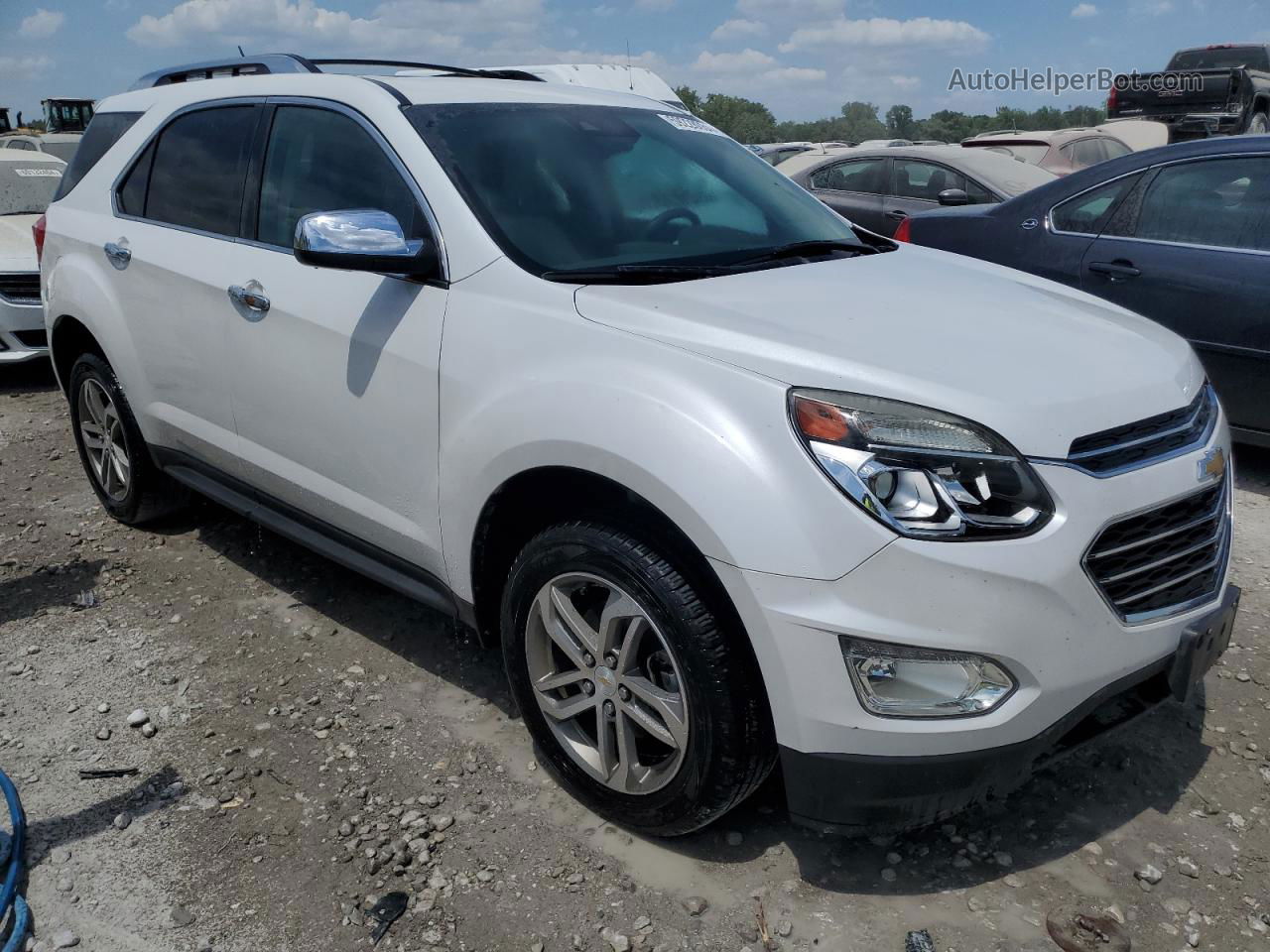 2016 Chevrolet Equinox Ltz White vin: 2GNALDEK9G6220002